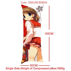 Anime MOERU girl single side pillow(50x150CM)