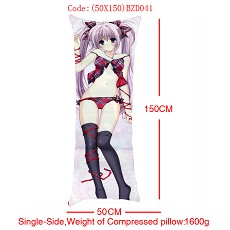 Anime MOERU girl single side pillow(50x150CM)