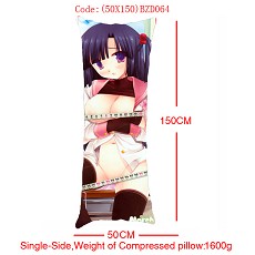 Anime MOERU girl single side pillow(50x150CM)