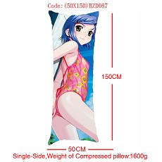 Anime MOERU girl single side pillow(50x150CM)