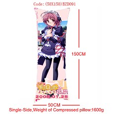 Anime MOERU girl single side pillow(50x150CM)