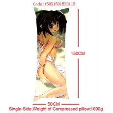 Anime MOERU girl single side pillow(50x150CM)