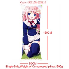 Anime MOERU girl single side pillow(50x150CM)