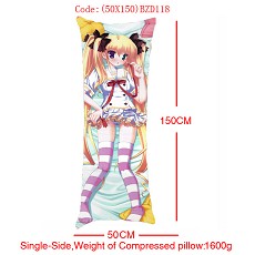 Anime MOERU girl single side pillow(50x150CM)