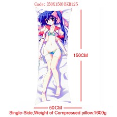 Anime MOERU girl single side pillow(50x150CM)