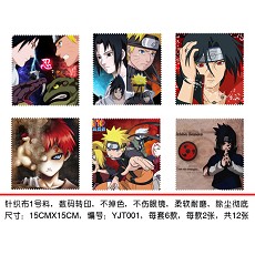 Naruto glass cleaning cloth(6pcs a set)