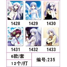 Angel beats mouse pad(6pcs a set)