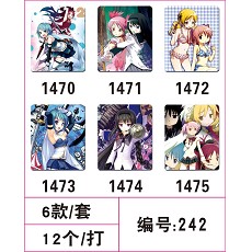 Mahou Shoujo Madoka Magika mouse pad(6pcs a set)