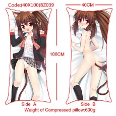 Anime sexy girl double sides pillow(40X100CM)