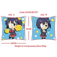 Chuunibyou Demo Koi ga Shitai！ double sides pillow(45X45CM)