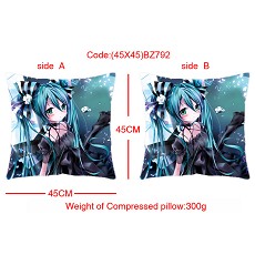 Hatsune Miku double sides pillow(45X45CM)