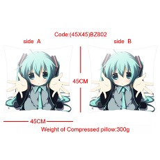 Hatsune Miku double sides pillow(45X45CM)