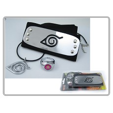 Naruto headband+necklace+ring