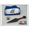 Naruto cosplay headband+weapon+ring