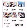 Mahou Shoujo Madoka Magika mouse pad(6pcs a set)