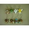 mushroom figures phone straps(8pcs a set)