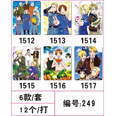 Axis Powers Hetalia mouse pads(6pcs a set)