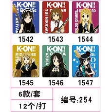 K-ON!mouse pads(6pcs a set)