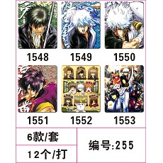 Gintama mouse pads(6pcs a set)