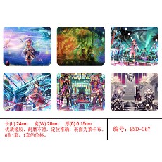 The anime mouse pads(6pcs a set)BSD067