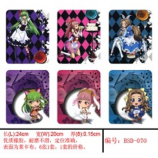 Code Geass mouse pads(6pcs a set)BSD070