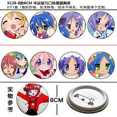 Lucky star pins(8pcs a set)X129