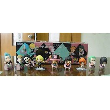 One piece figures(9pcs a set)