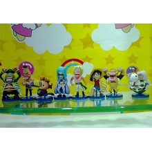 One piece figures(8pcs a set)