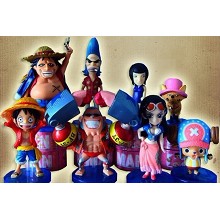 One piece figures(8pcs a set)