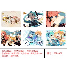 Hatsune Miku mouse pads(6pcs a set)BSD069