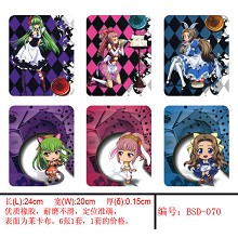 Code Geass mouse pads(6pcs a set)BSD070