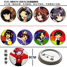 Haruhi Suzumiya pins(8pcs a set)X131