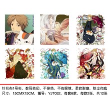 Natsume Yuujinchou Glass cleaning cloth(6pcs a set)YJT032