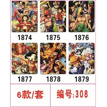 One piece mouse pads(6pcs a set)