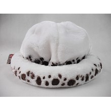 One piece law plush hat（black）