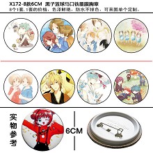 Kuroko no Basuke pins(8pcs a set) X172