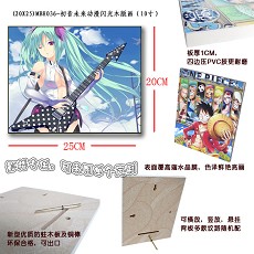 Hatsune Miku woodblock print(20X25)MBH037