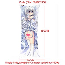 The anime girl single side pillow(50X150)BZD300