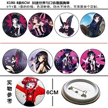 Accel World pins(8pcs a set)X190