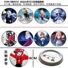 Fate stay night pins(8pcs a set)X194