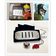 Naruto cos headband+ring+necklace