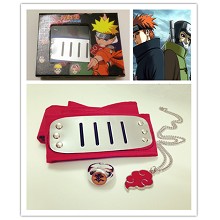 Naruto cos headband+ring+necklace