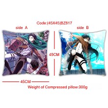 Attack on Titan double side pillow(45X45)BZ817