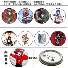 Attack on Titan pins(8pcs a set)X198