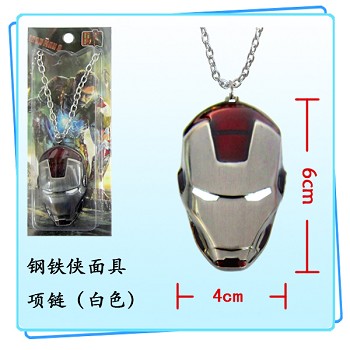 Iron Man mask necklace