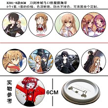 Sword Art Online pins(8pcs a set)X201