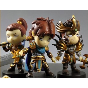 League of Legends anime figures(3pcs a set)