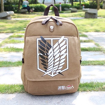 Attack on Titan Recon Corps canvas backpack bag