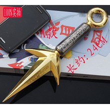 Naruto cosplay metal weapon kunai（gold）