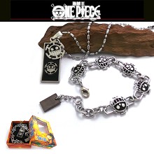 One piece law bracelet+necklace